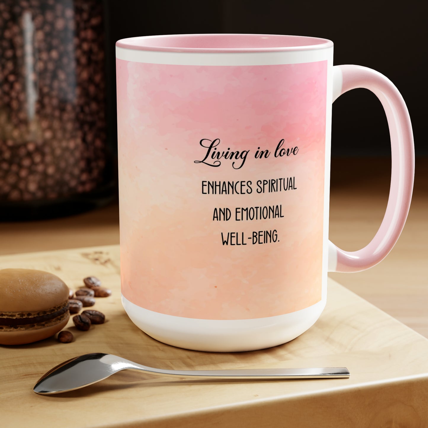 "Divine Love" Two-Tone Ceramic Mug