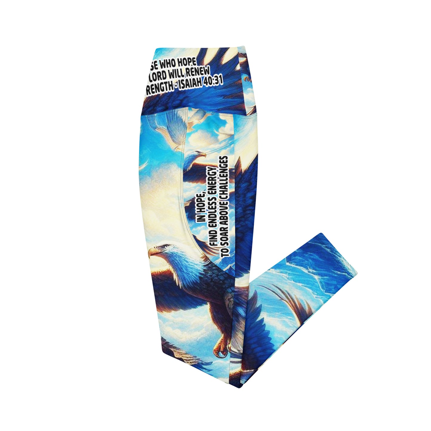 Crossover Leggings with Pockets - Wings of Hope