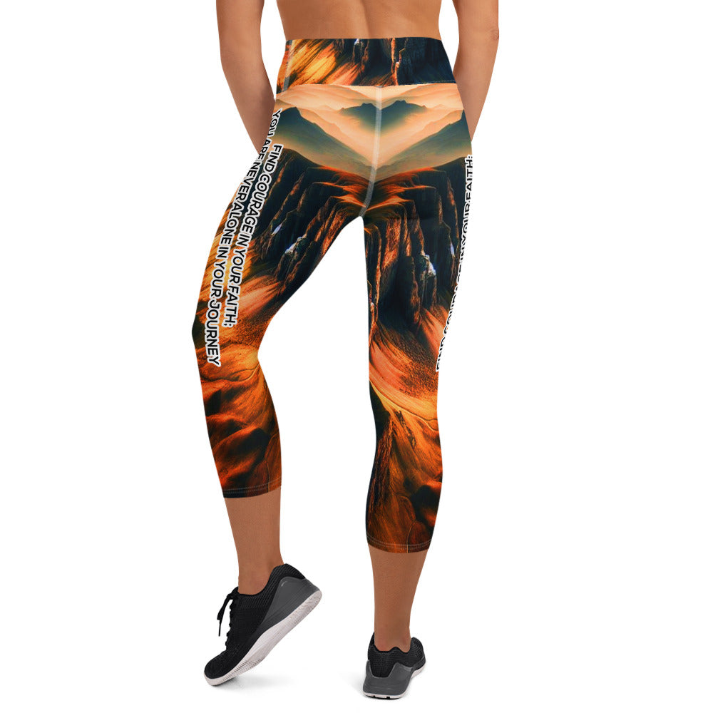 Yoga Capri Leggings - Courageous Spirit