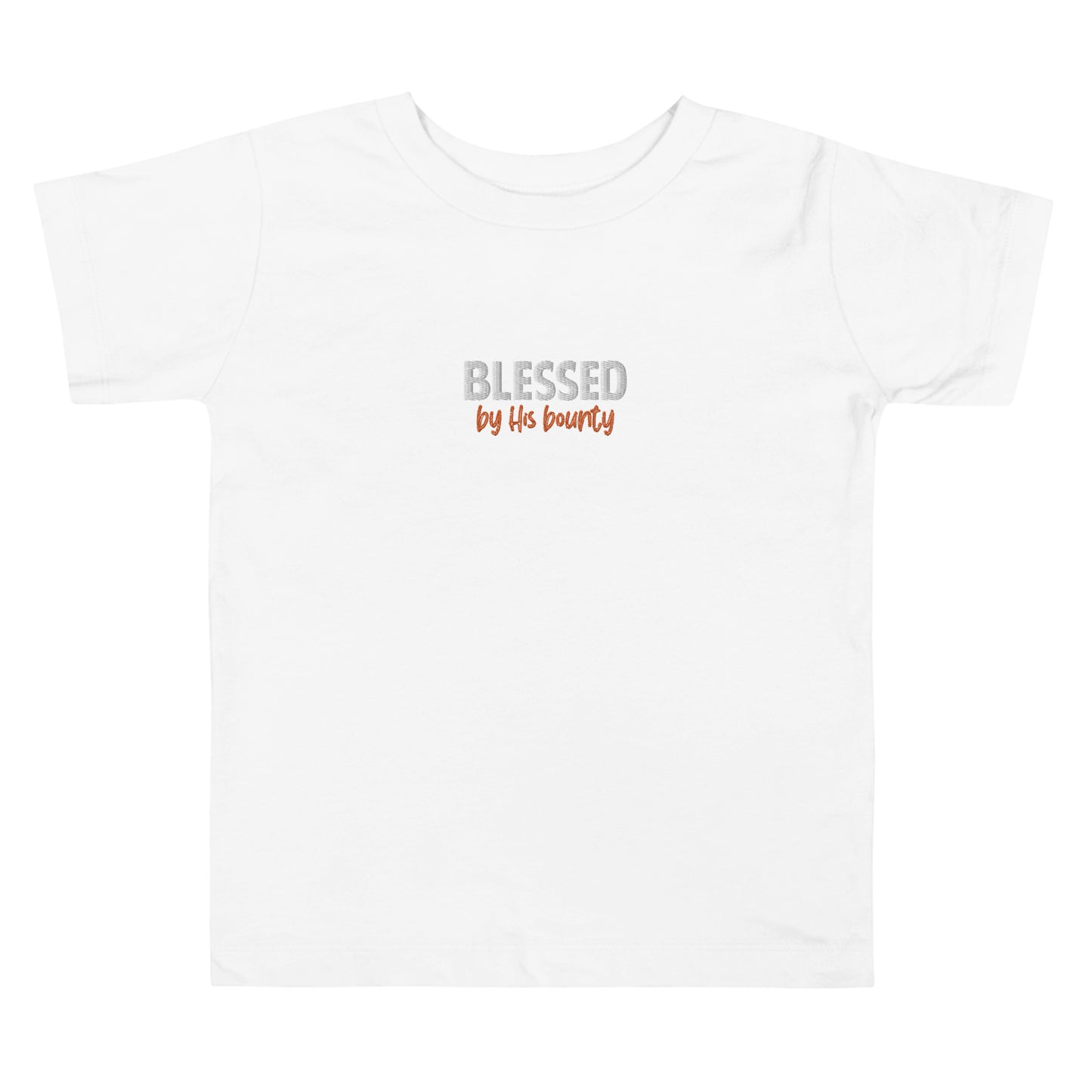 Toddler Short Sleeve Tee - "Blessed by His bounty"