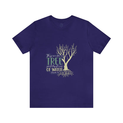 "Rooted in Faith" - Unisex Jersey Short Sleeve Tee