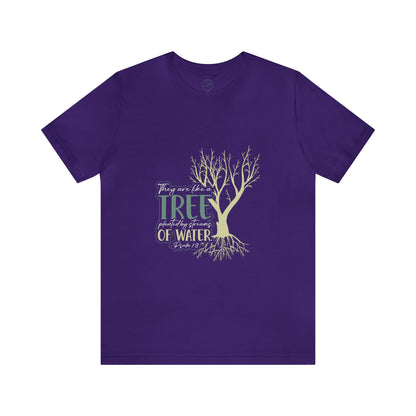 "Rooted in Faith" - Unisex Jersey Short Sleeve Tee