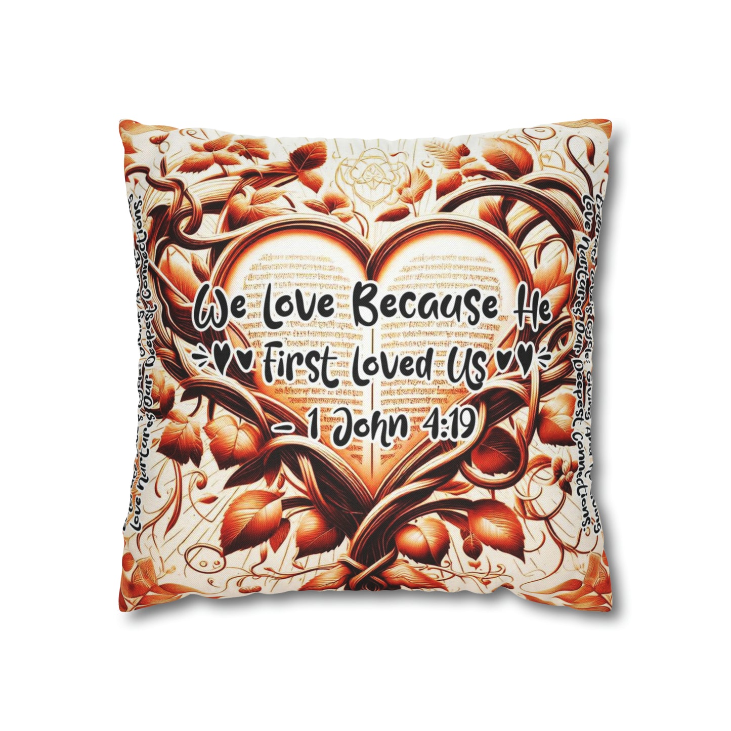 Eternal Embrace Square Pillowcase