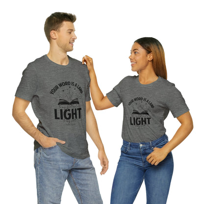 "Lamp to My Feet, Light to My Path" - Unisex Jersey Short Sleeve Tee