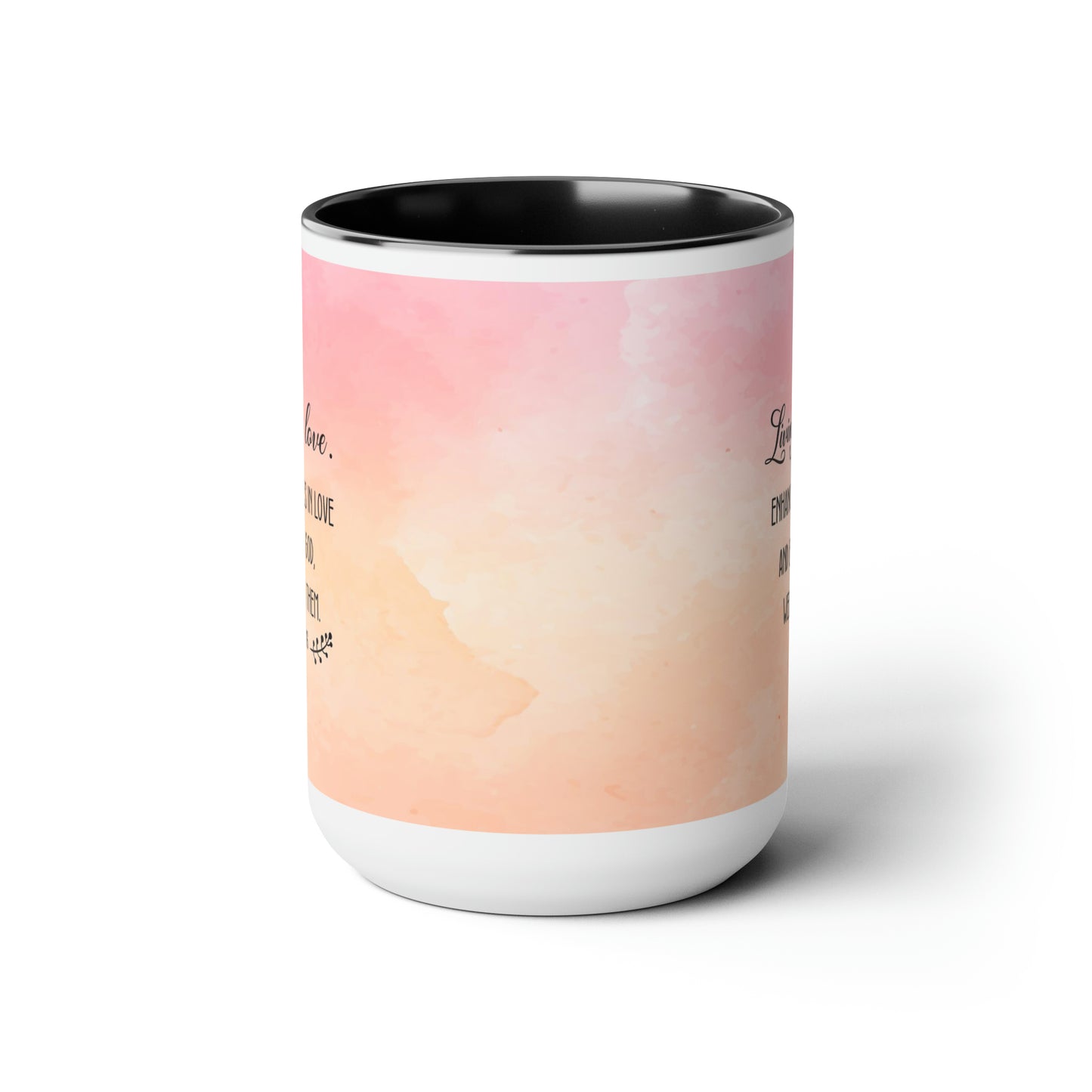 "Divine Love" Two-Tone Ceramic Mug