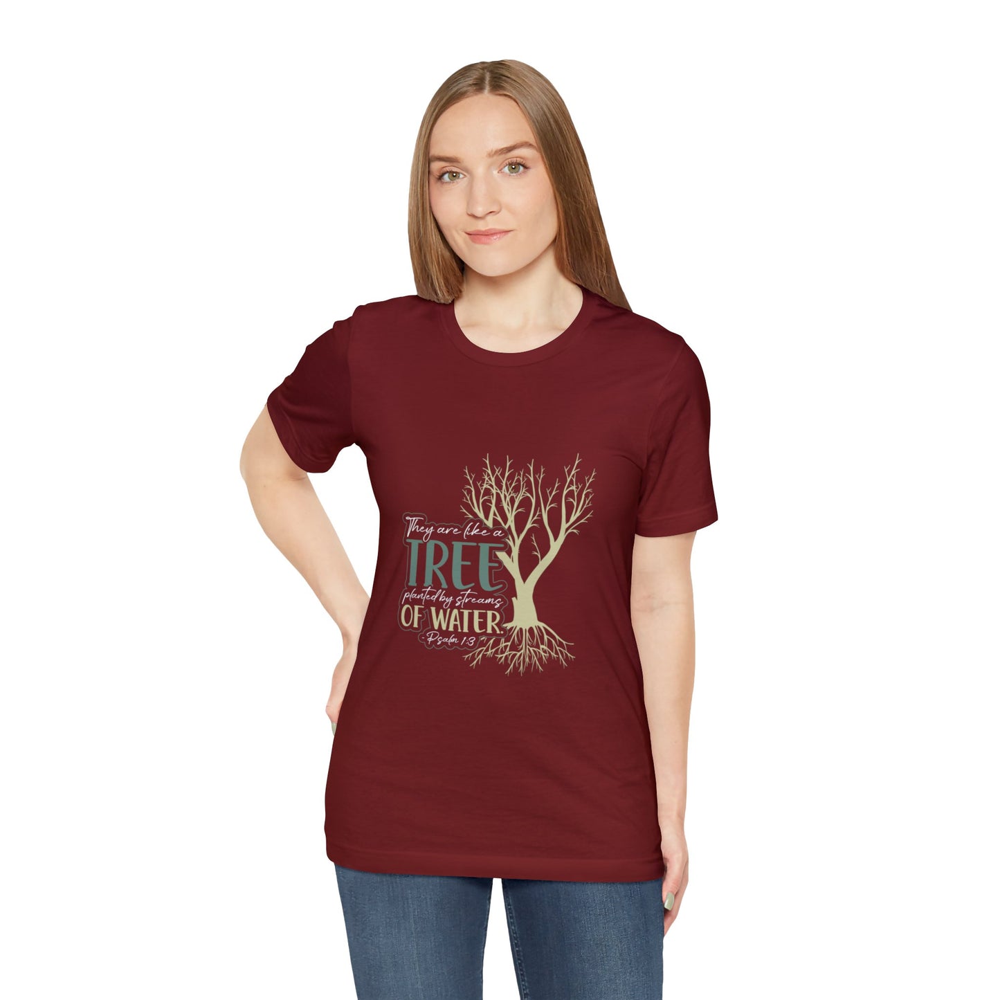 "Rooted in Faith" - Unisex Jersey Short Sleeve Tee