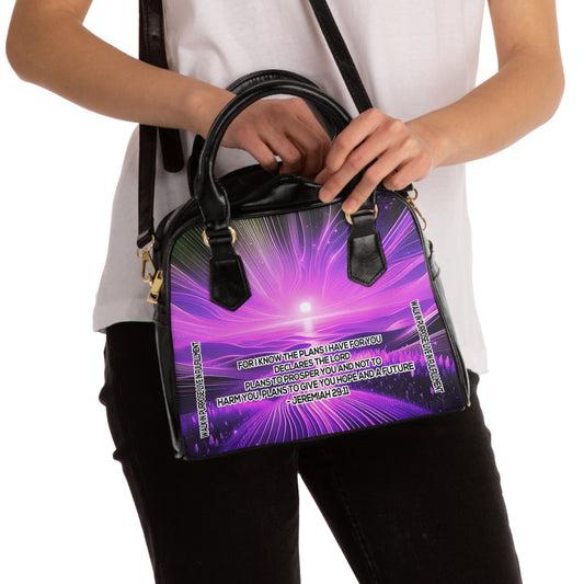 Destined Path Shoulder Handbag in Radiant Purple