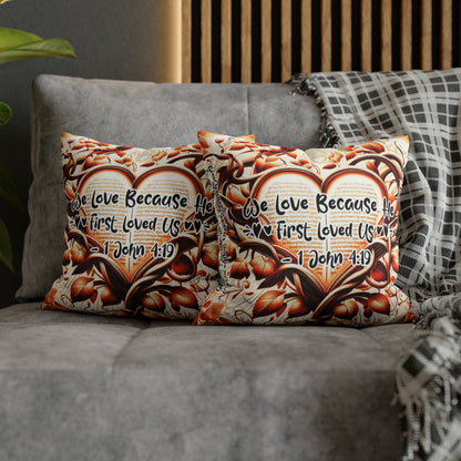 Eternal Embrace Square Pillowcase