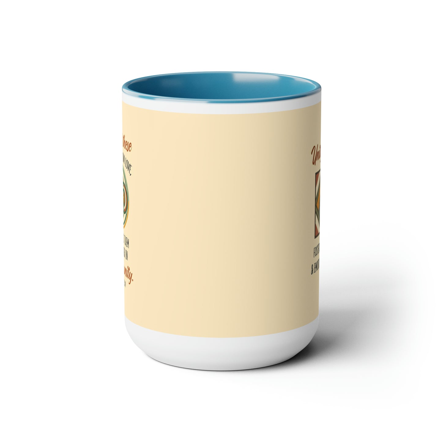 "Unity in Love" Two-Tone Ceramic Mug