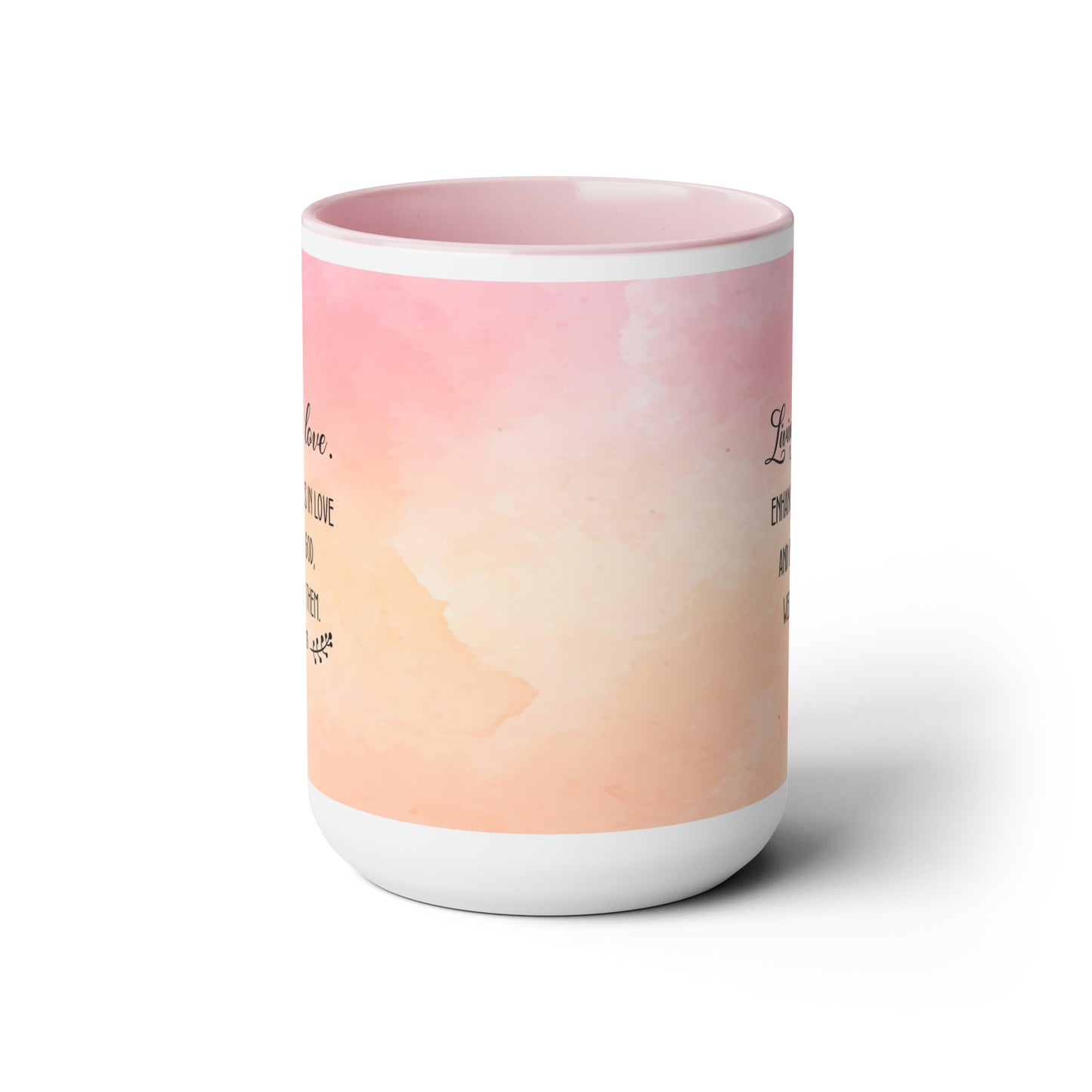 "Divine Love" Two-Tone Ceramic Mug