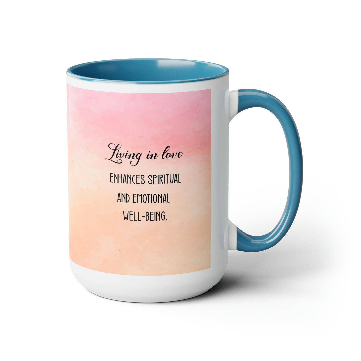 "Divine Love" Two-Tone Ceramic Mug