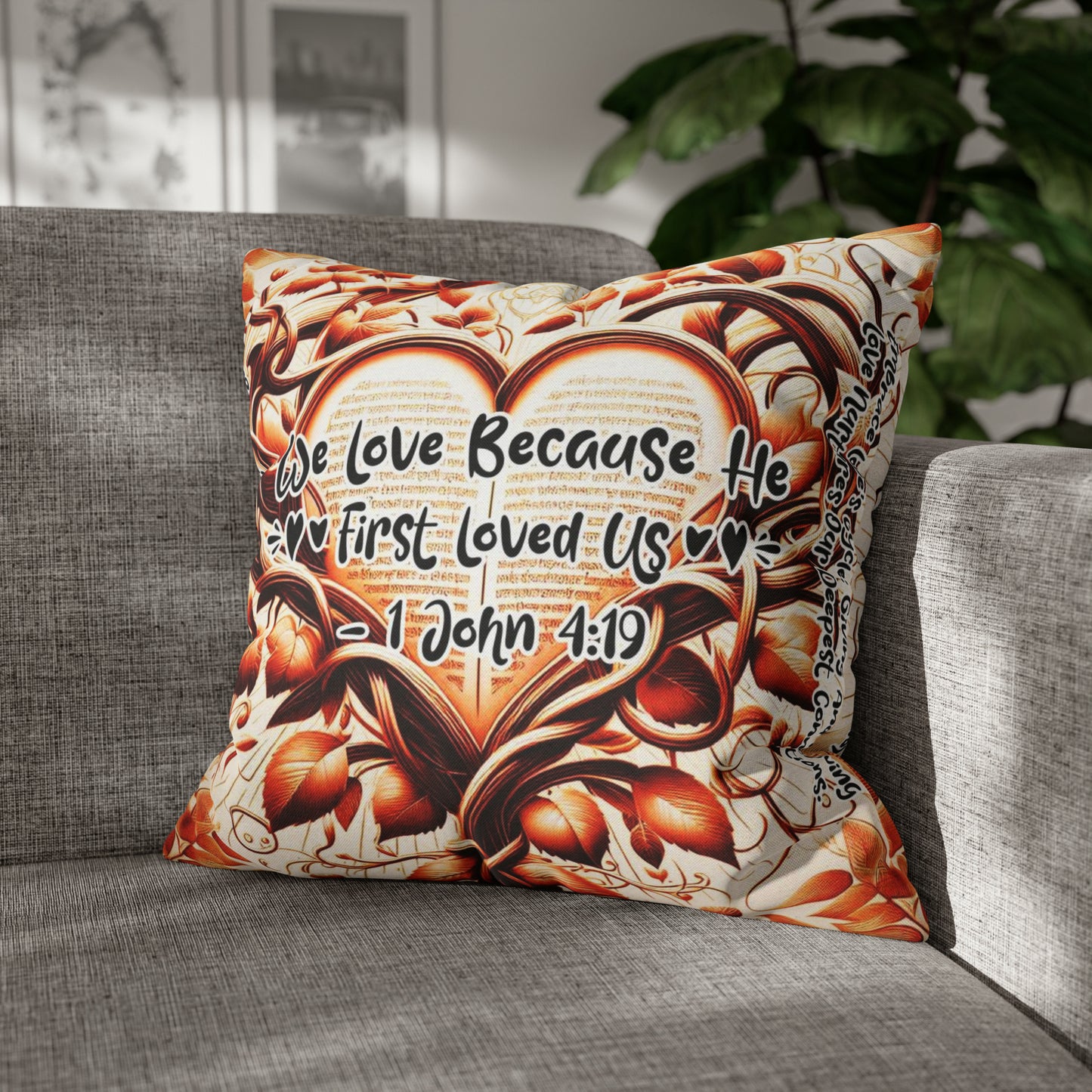 Eternal Embrace Square Pillowcase