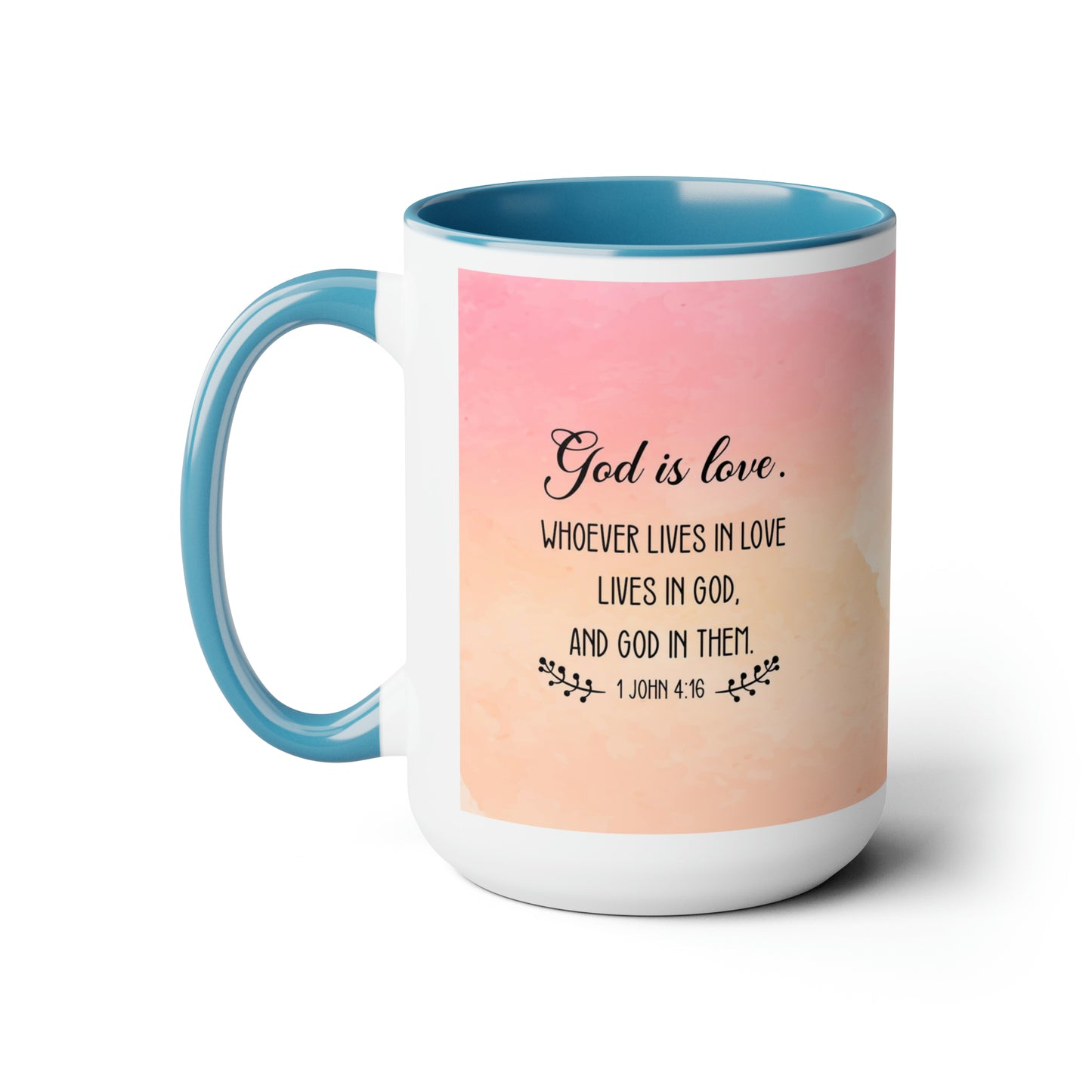 "Divine Love" Two-Tone Ceramic Mug