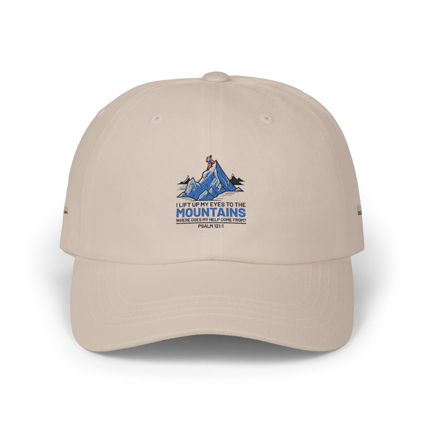 Mountains Dad Cap — 'I Live for the Mountains' Embroidered Hiking Hat