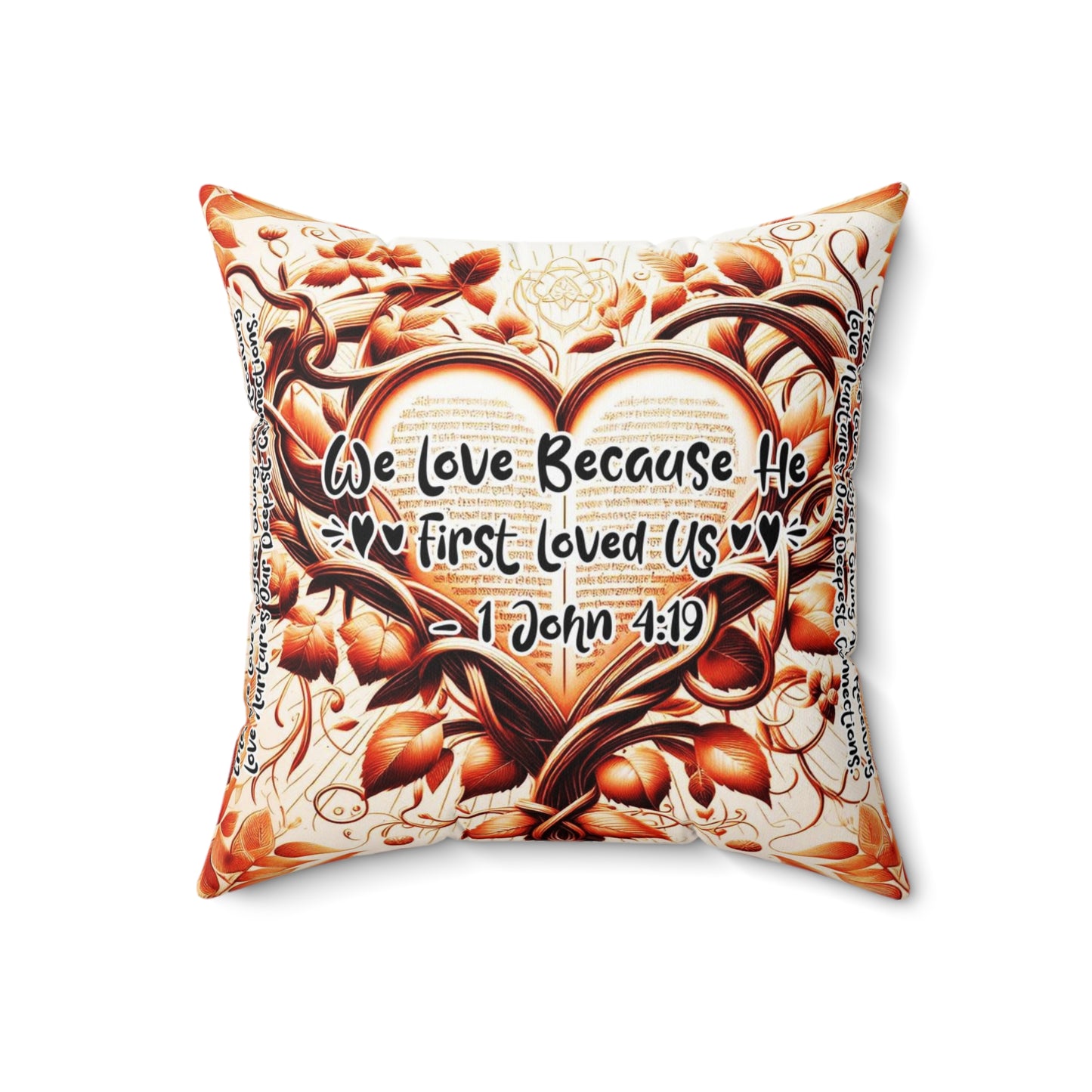 Eternal Embrace Square Pillow