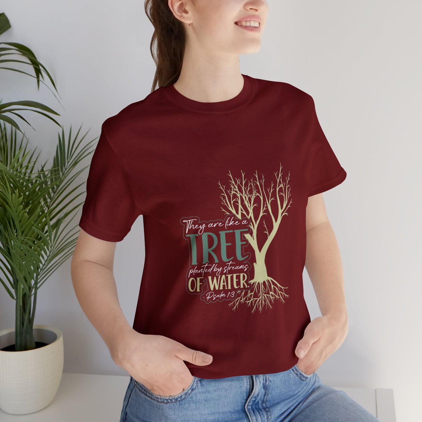 "Rooted in Faith" - Unisex Jersey Short Sleeve Tee