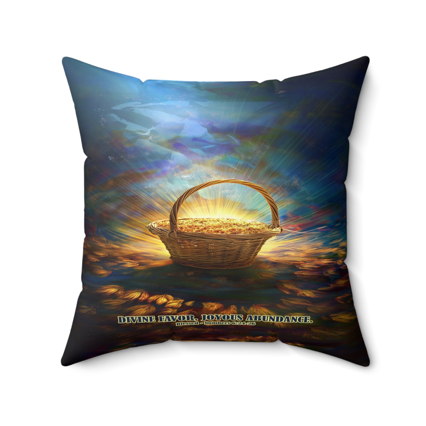 Abundant Blessings Easter Square Pillow