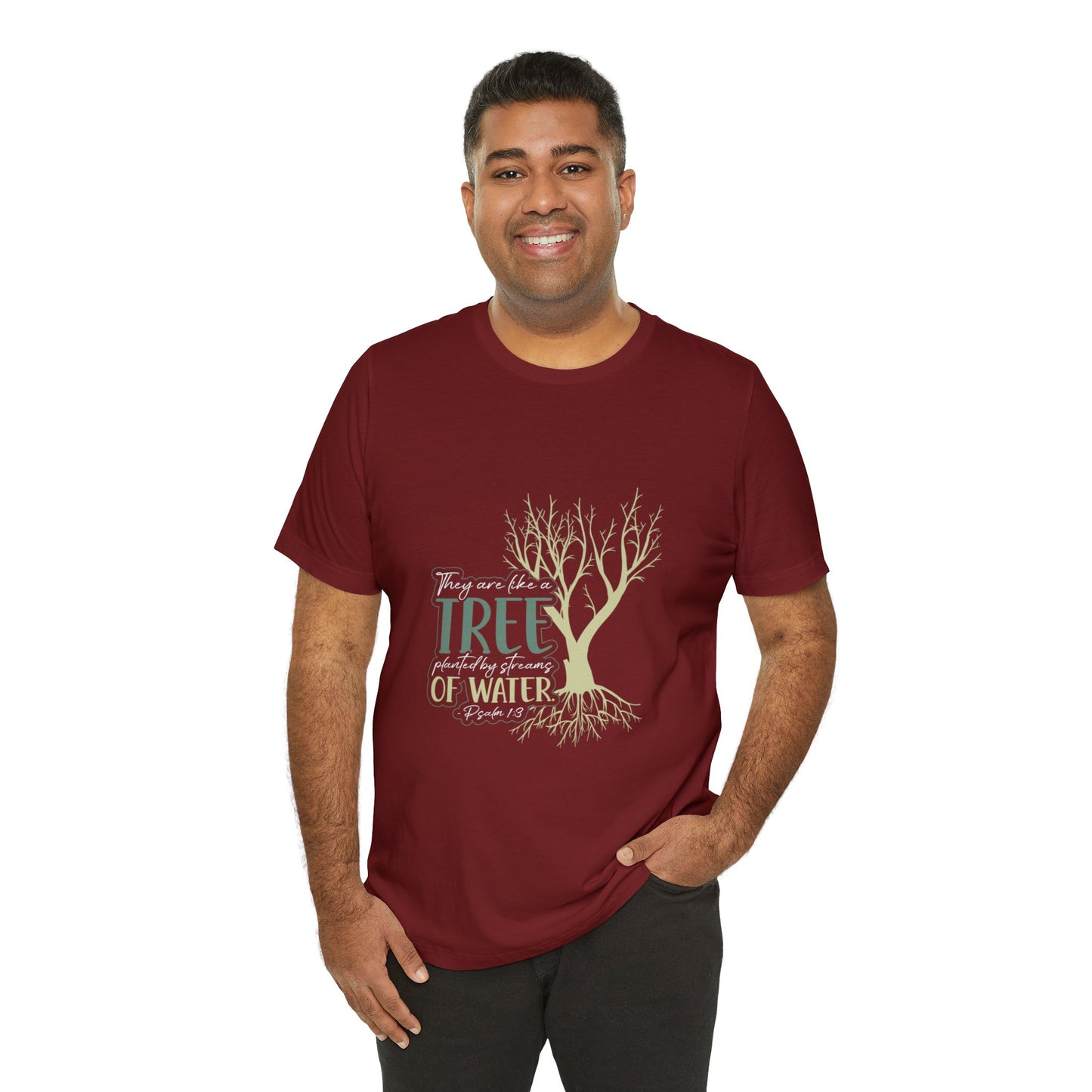 "Rooted in Faith" - Unisex Jersey Short Sleeve Tee