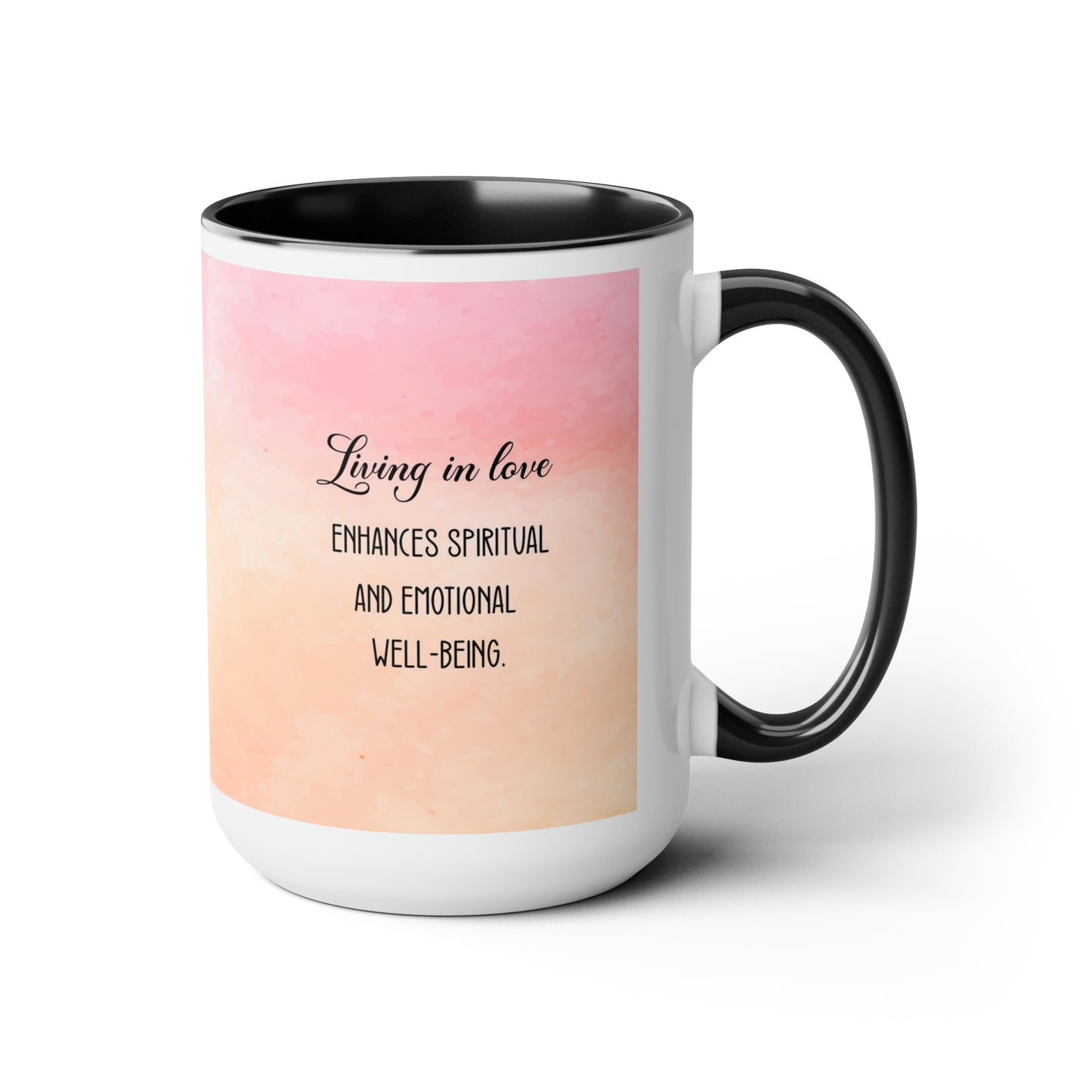 "Divine Love" Two-Tone Ceramic Mug