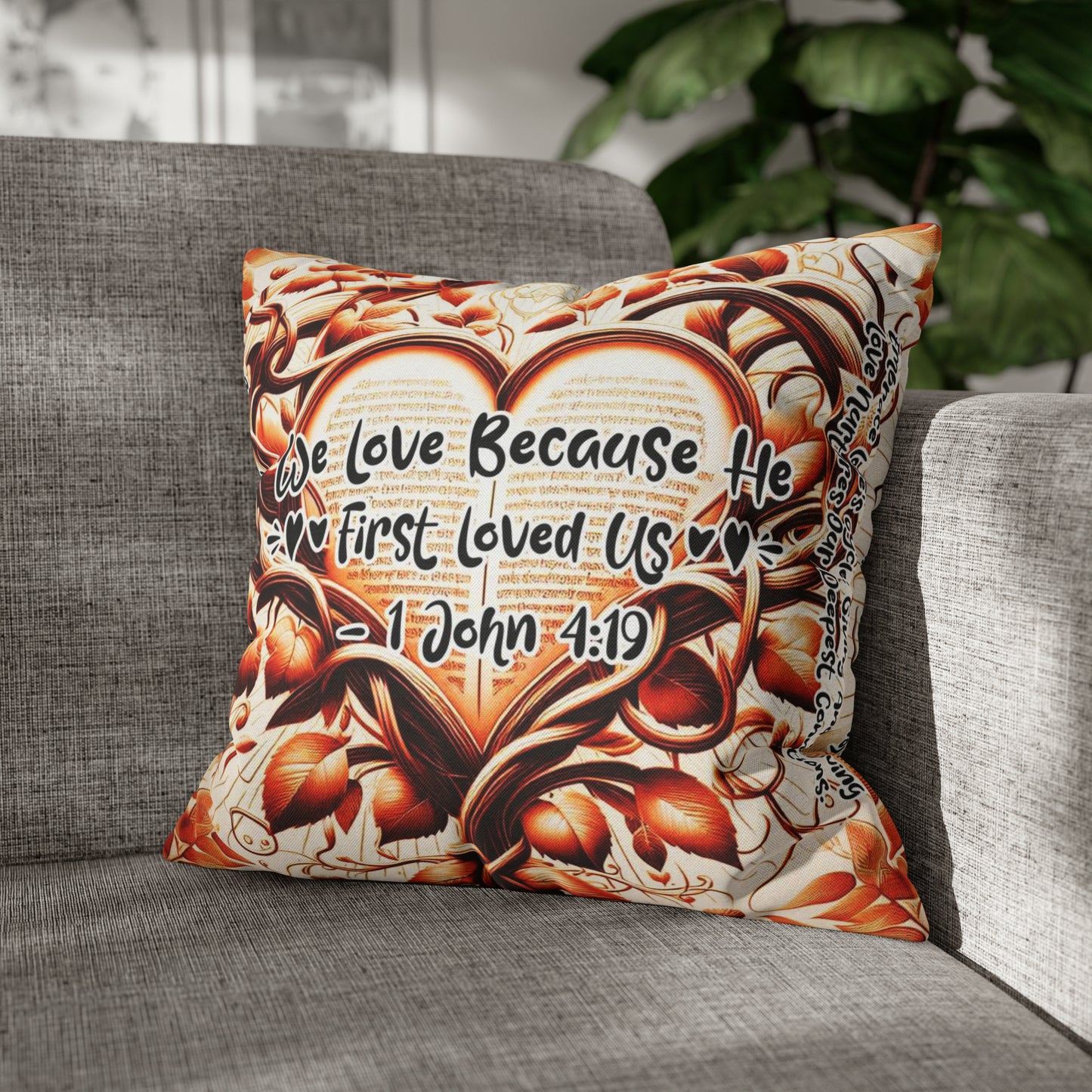 Eternal Embrace Square Pillowcase