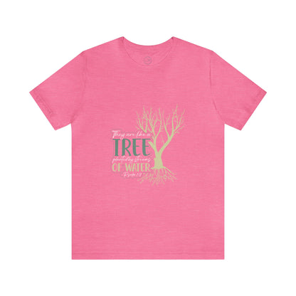 "Rooted in Faith" - Unisex Jersey Short Sleeve Tee