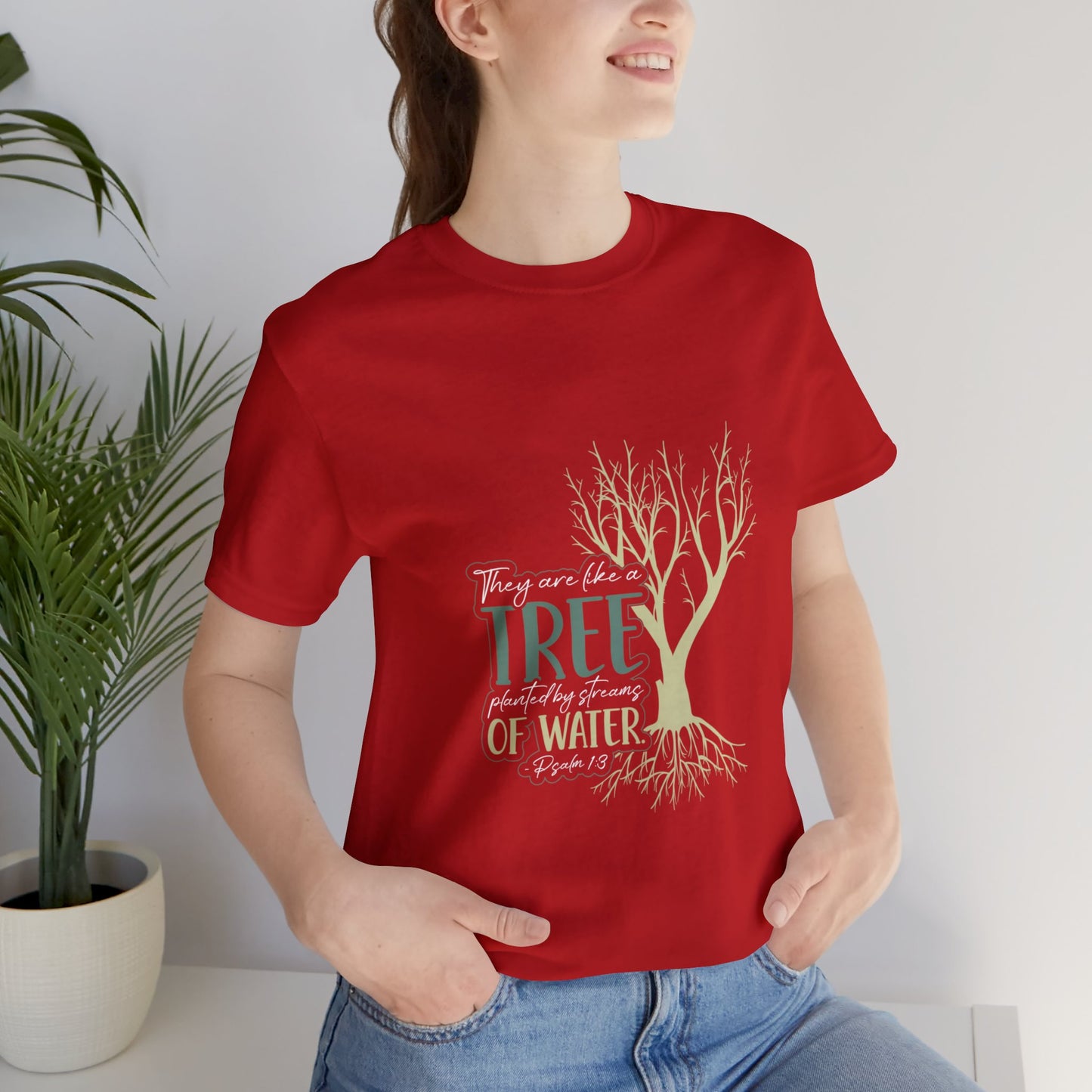 "Rooted in Faith" - Unisex Jersey Short Sleeve Tee