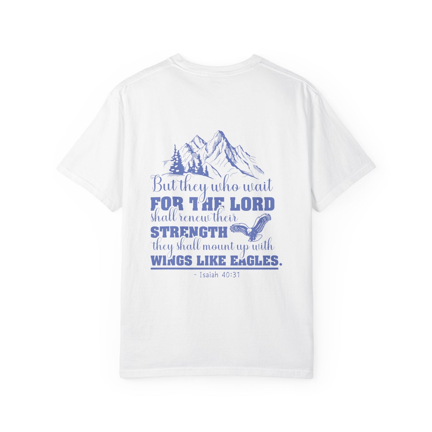 Christian Faith T-Shirt — "Patience Elevates Strength" Isaiah 40:31 Inspirational Tee