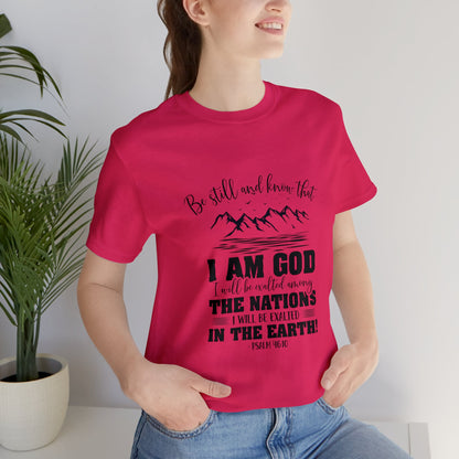 "Stillness in the Divine" - Unisex Jersey Short Sleeve Tee