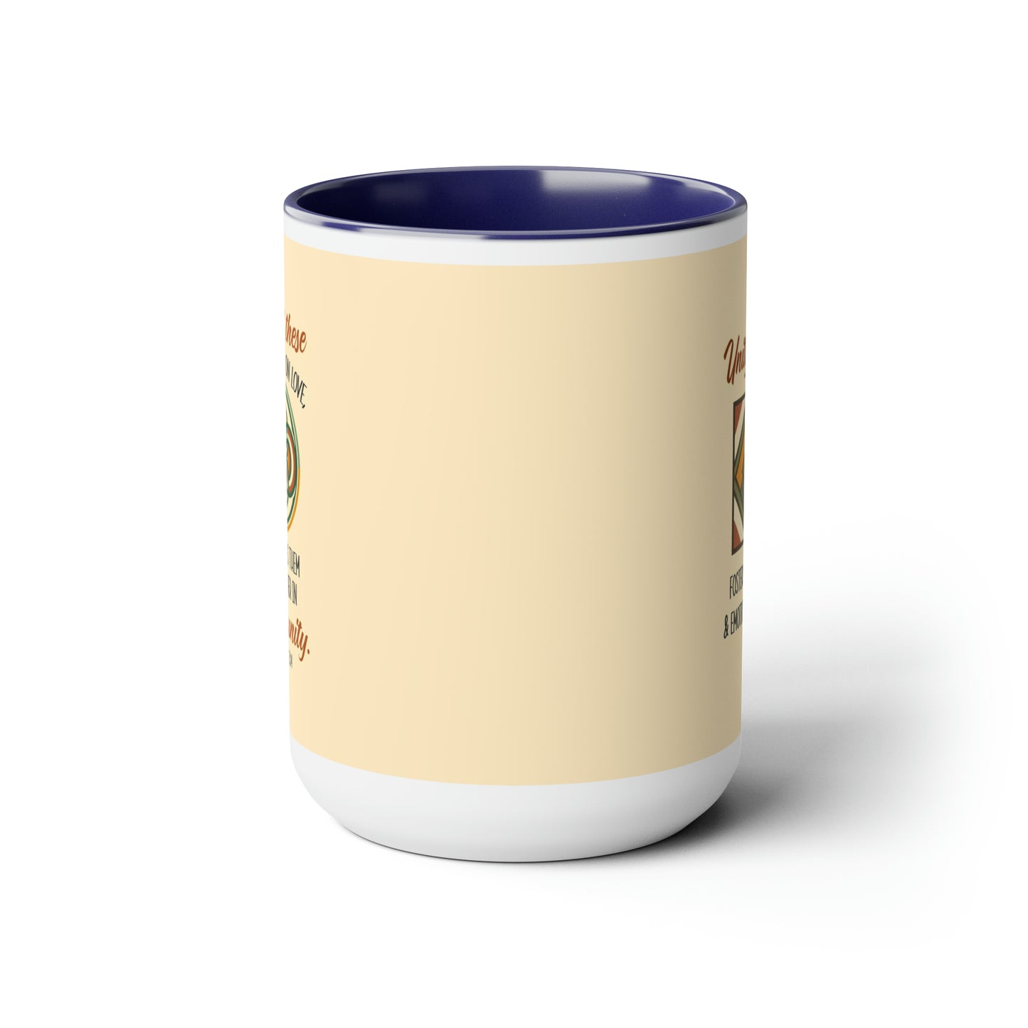 "Unity in Love" Two-Tone Ceramic Mug