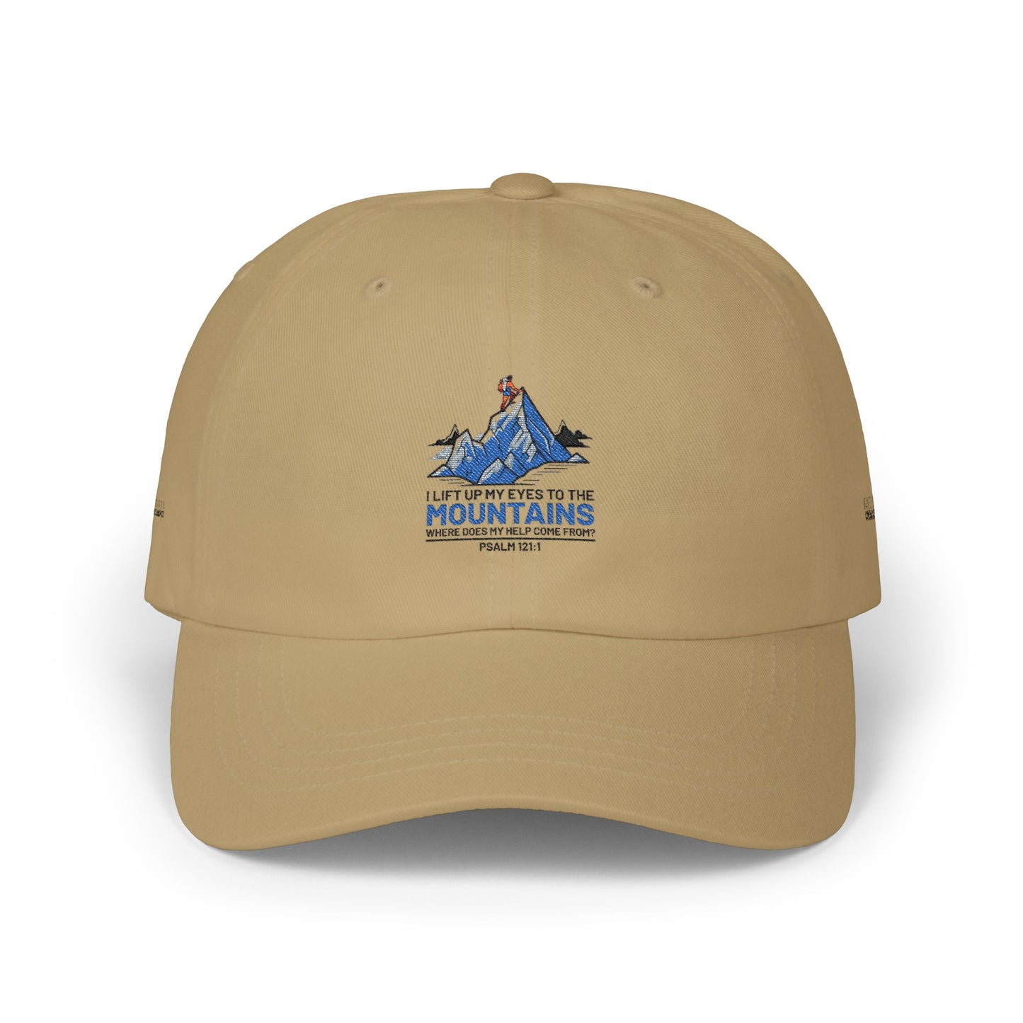Mountains Dad Cap — 'I Live for the Mountains' Embroidered Hiking Hat
