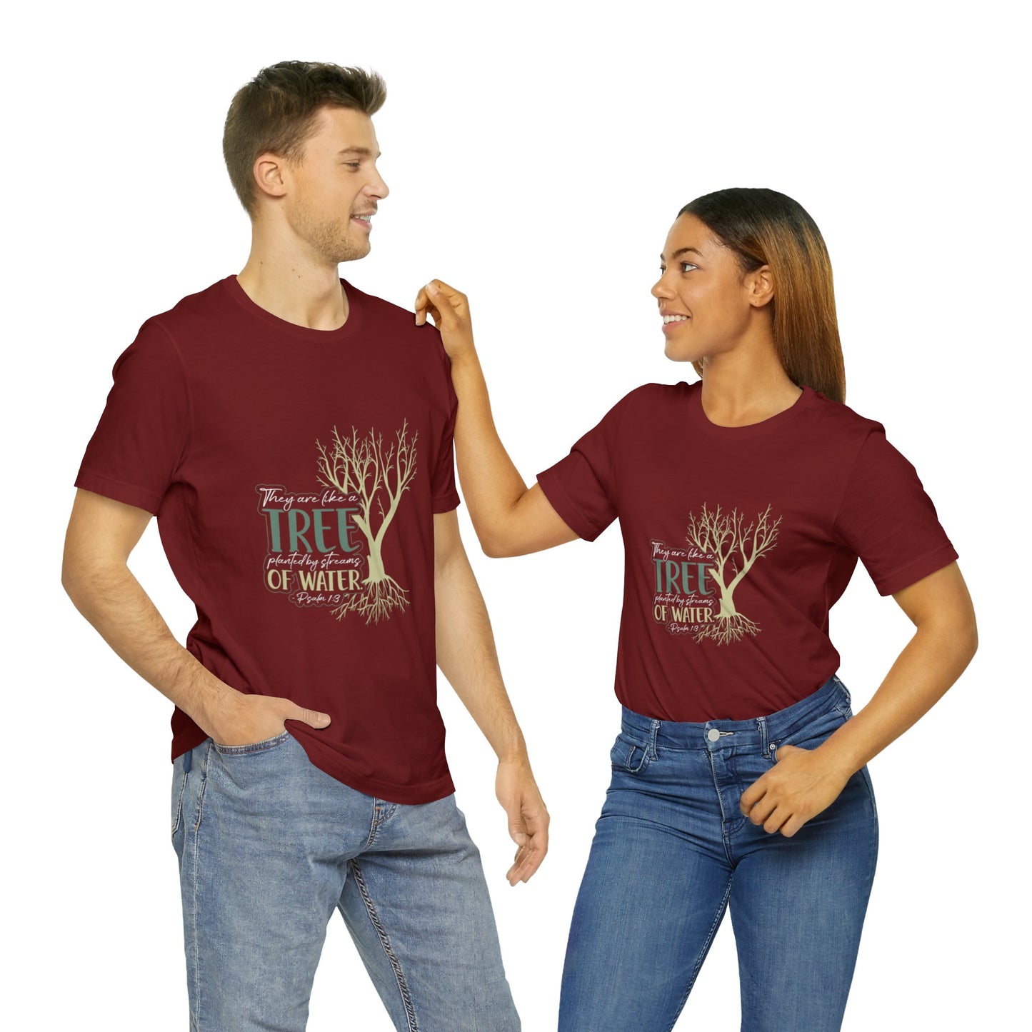 "Rooted in Faith" - Unisex Jersey Short Sleeve Tee