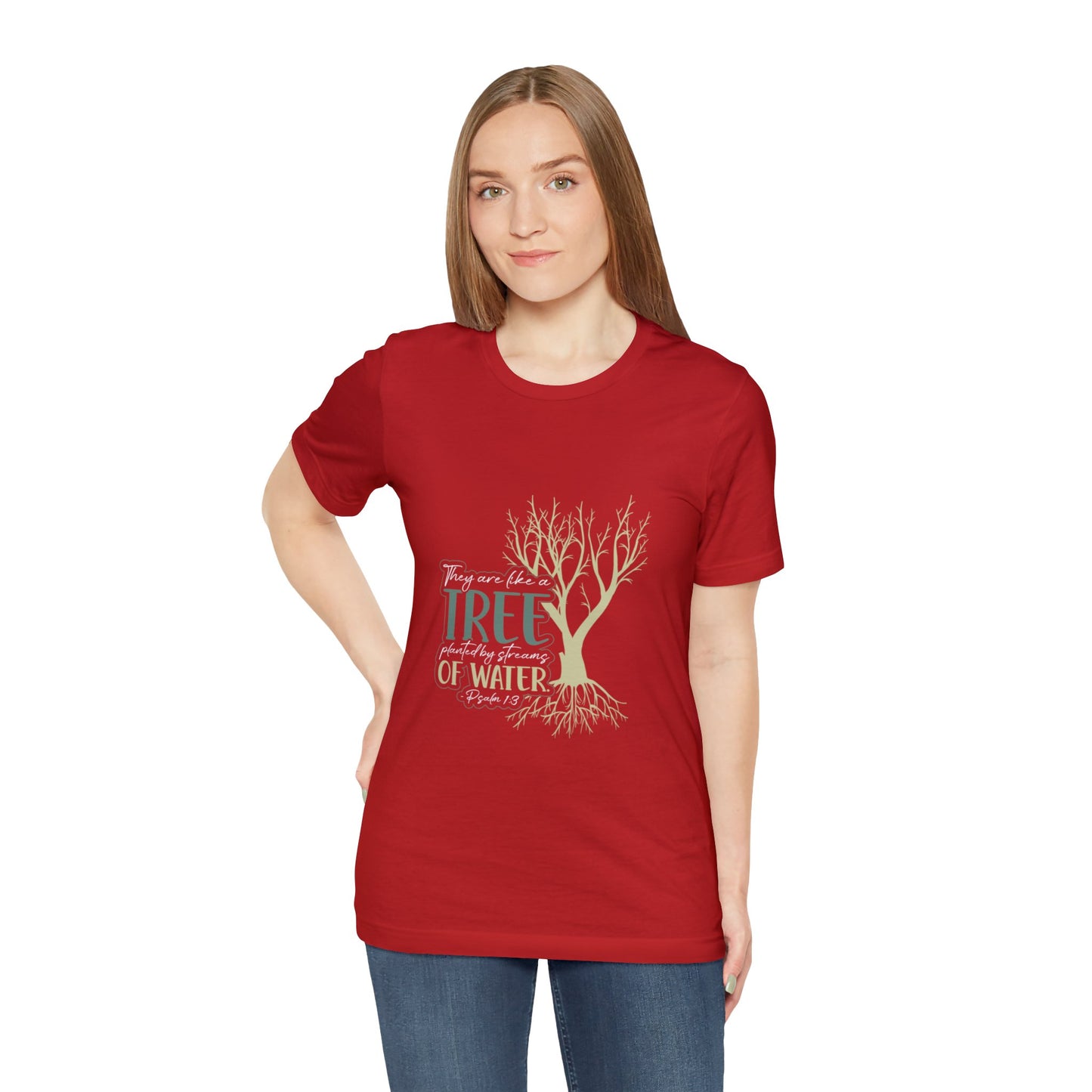 "Rooted in Faith" - Unisex Jersey Short Sleeve Tee