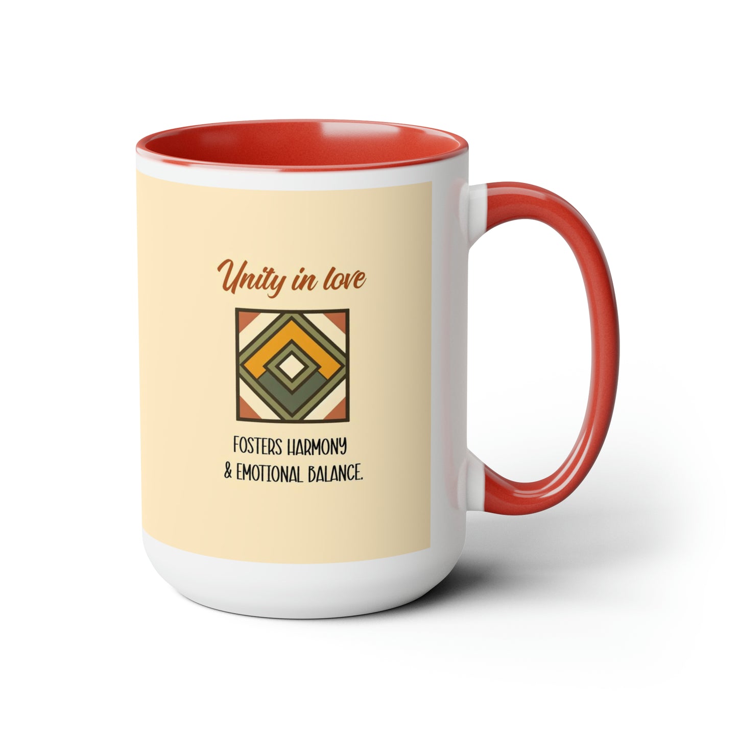 "Unity in Love" Two-Tone Ceramic Mug