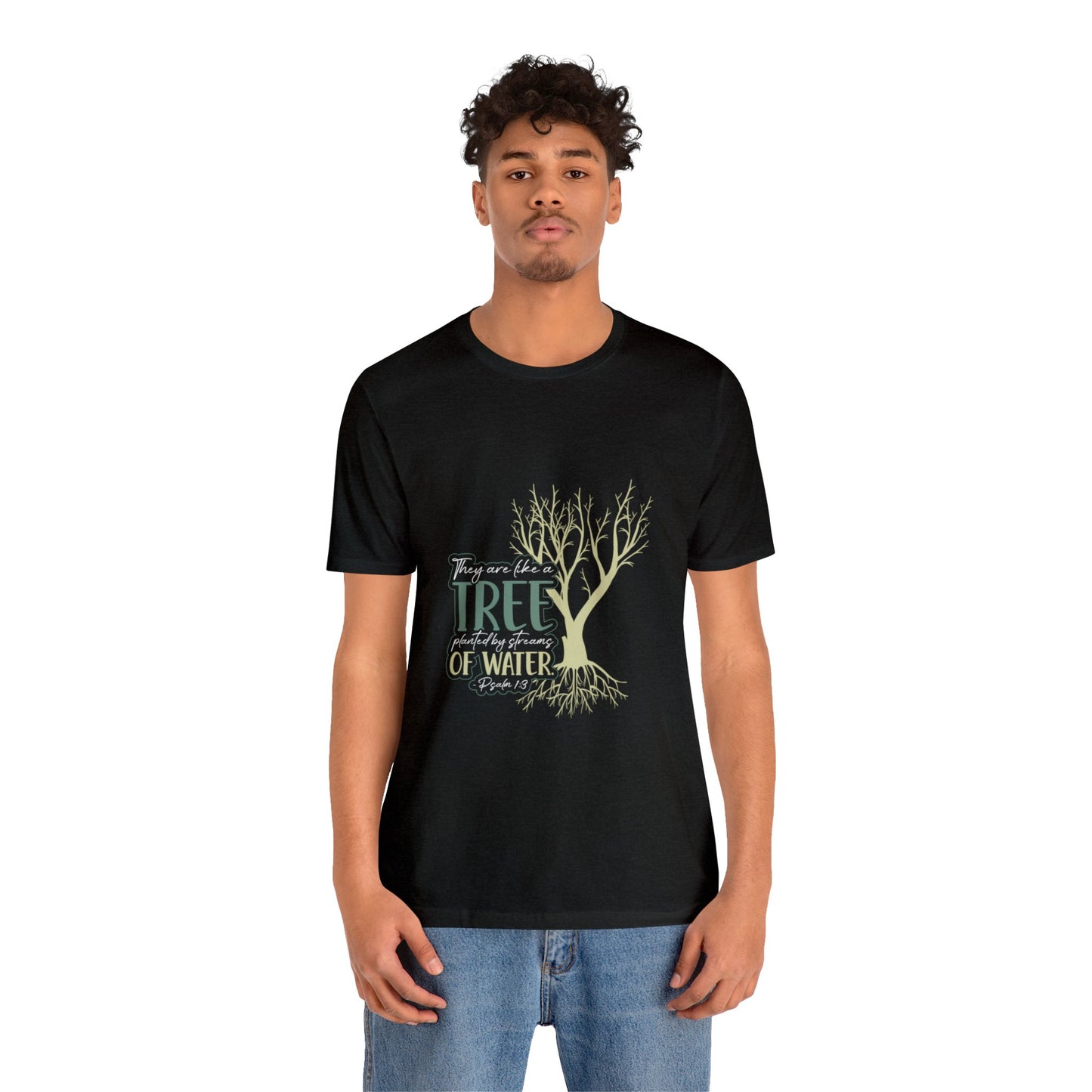 "Rooted in Faith" - Unisex Jersey Short Sleeve Tee