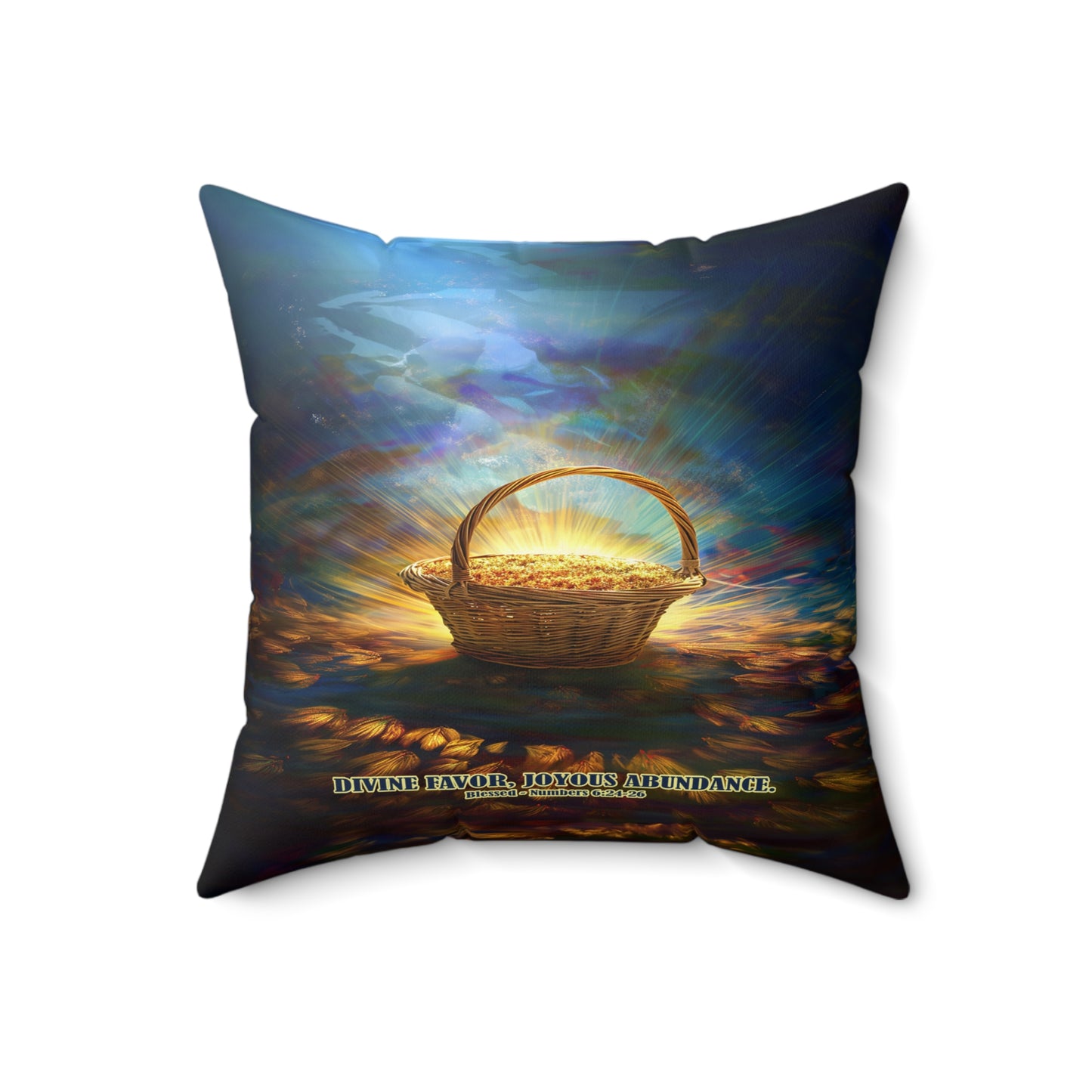 Abundant Blessings Easter Square Pillow