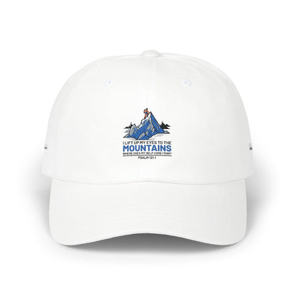 Mountains Dad Cap — 'I Live for the Mountains' Embroidered Hiking Hat