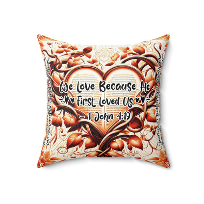 Eternal Embrace Square Pillow