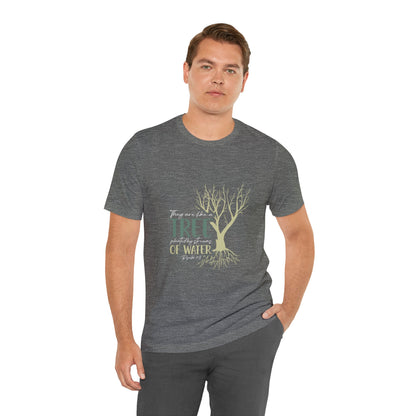 "Rooted in Faith" - Unisex Jersey Short Sleeve Tee
