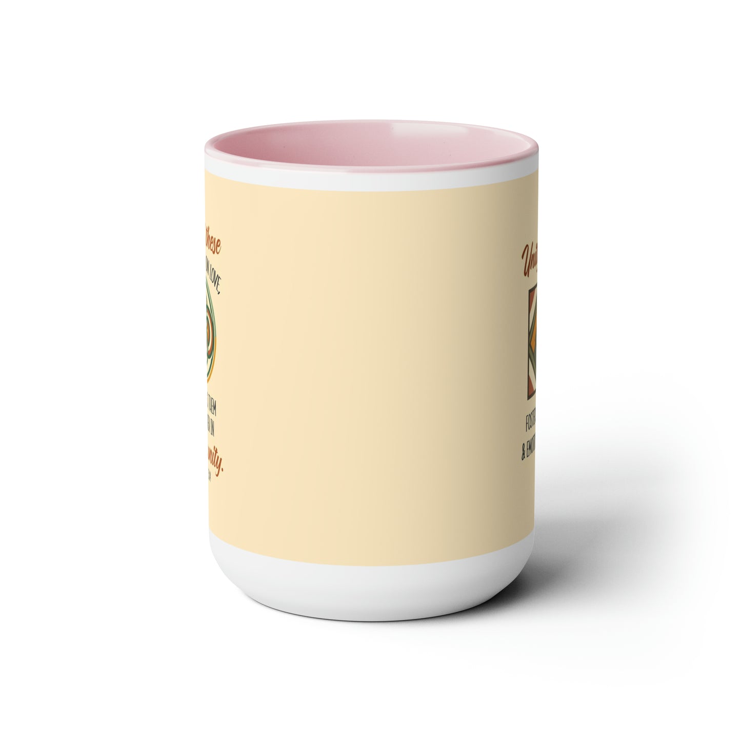 "Unity in Love" Two-Tone Ceramic Mug