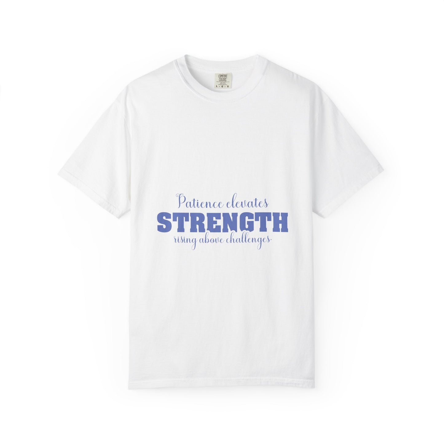 Christian Faith T-Shirt — "Patience Elevates Strength" Isaiah 40:31 Inspirational Tee
