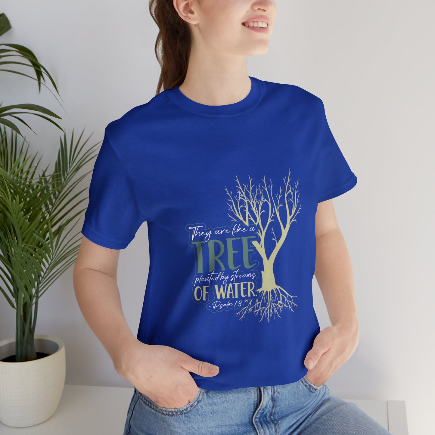 "Rooted in Faith" - Unisex Jersey Short Sleeve Tee