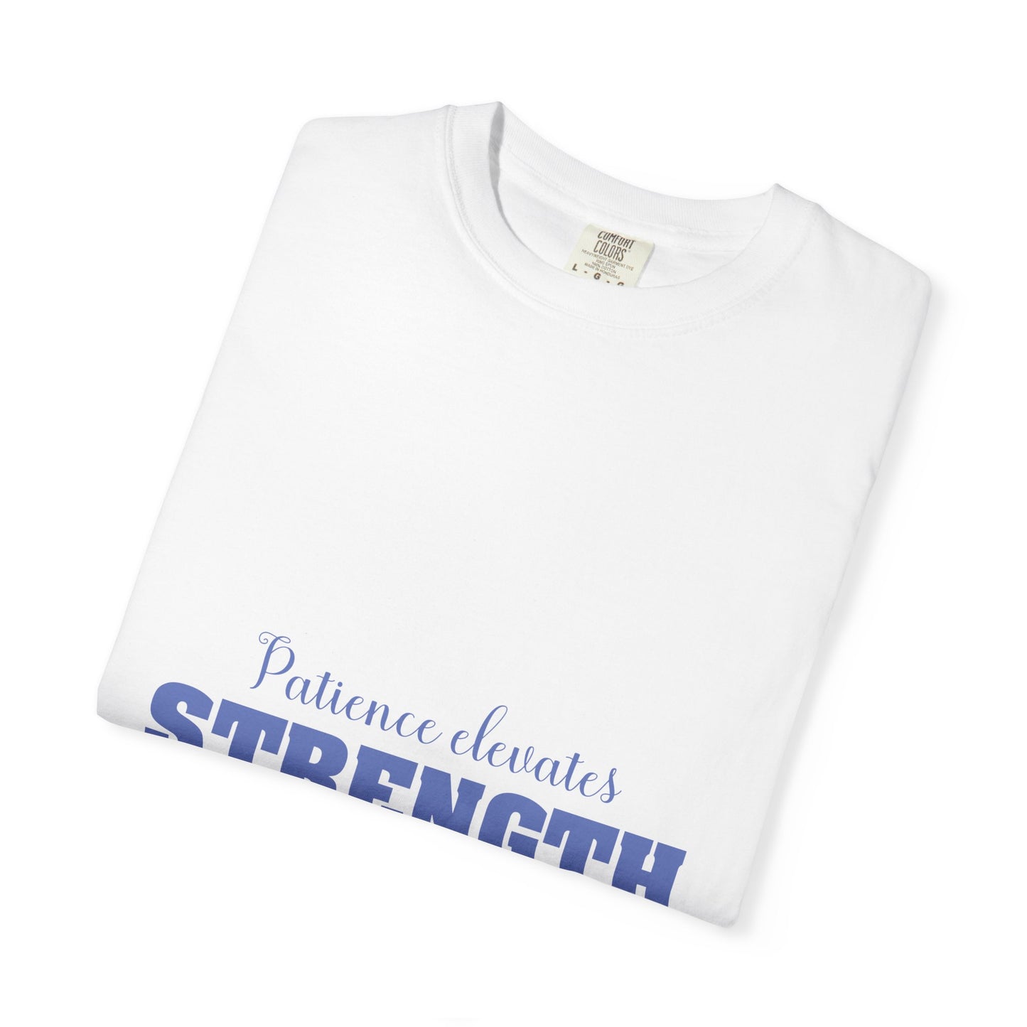 Christian Faith T-Shirt — "Patience Elevates Strength" Isaiah 40:31 Inspirational Tee