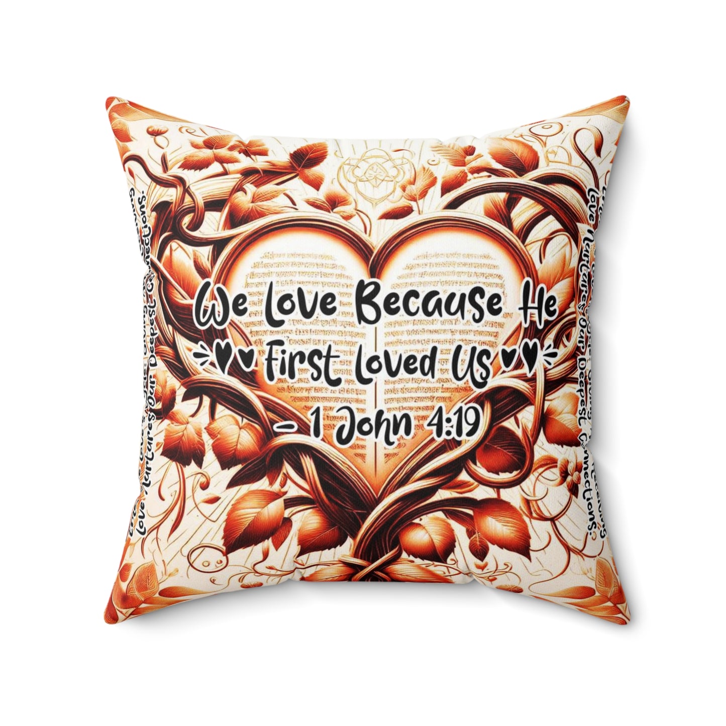 Eternal Embrace Square Pillow