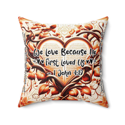 Eternal Embrace Square Pillow