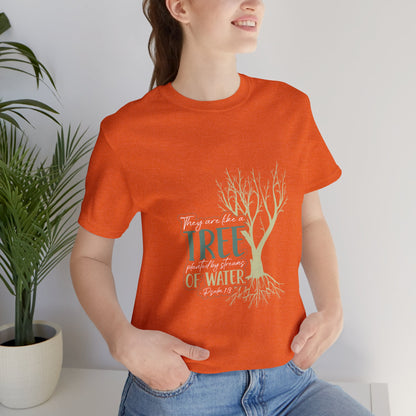 "Rooted in Faith" - Unisex Jersey Short Sleeve Tee