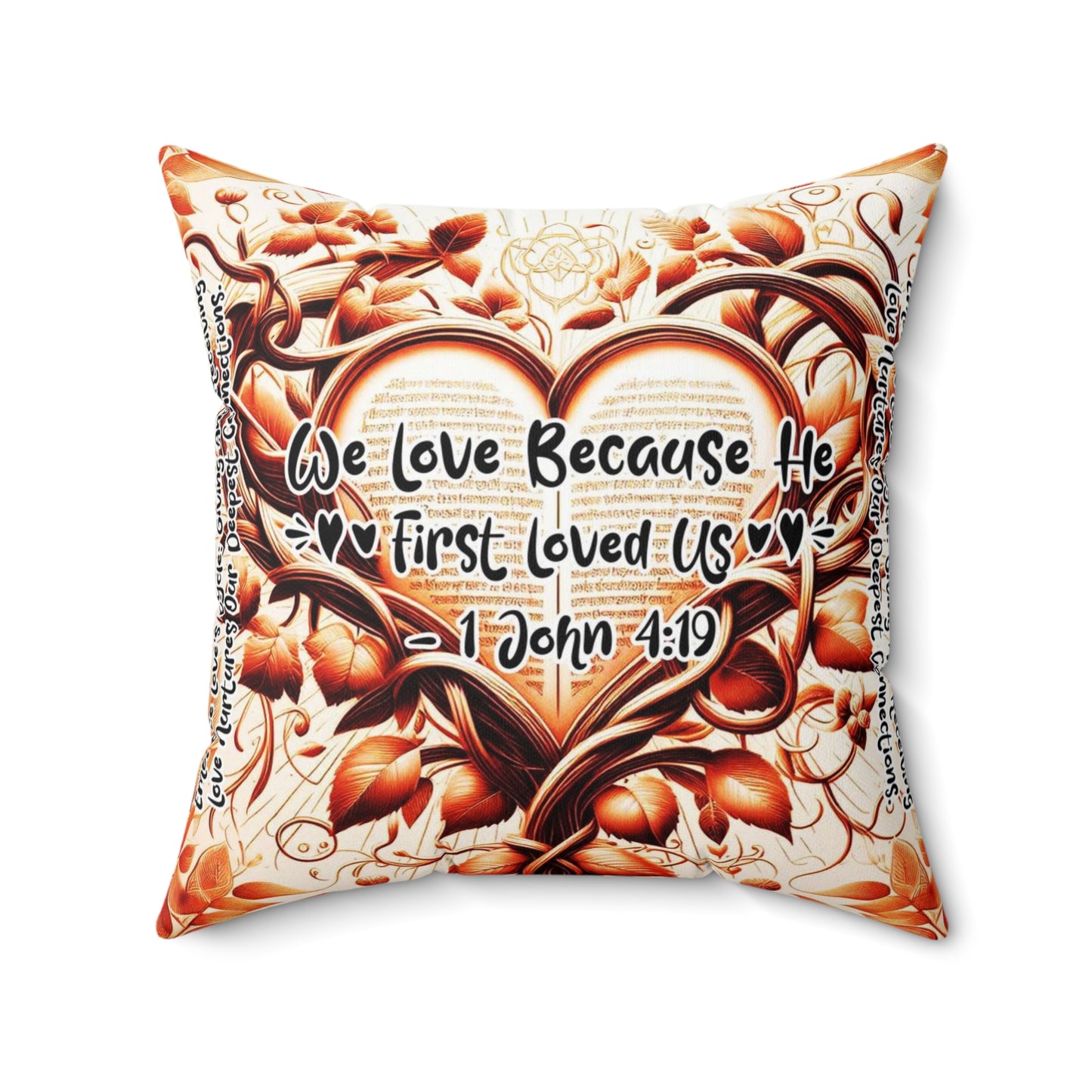 Eternal Embrace Square Pillow
