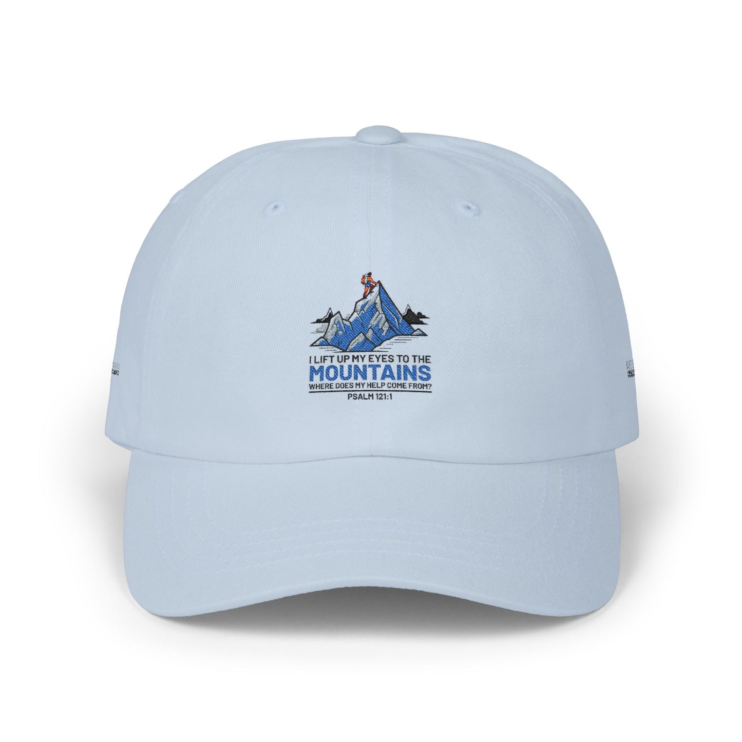 Mountains Dad Cap — 'I Live for the Mountains' Embroidered Hiking Hat