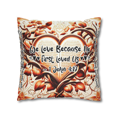 Eternal Embrace Square Pillowcase