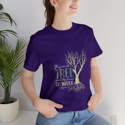 "Rooted in Faith" - Unisex Jersey Short Sleeve Tee