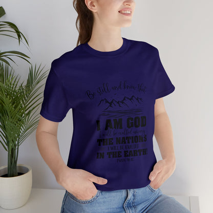 "Stillness in the Divine" - Unisex Jersey Short Sleeve Tee